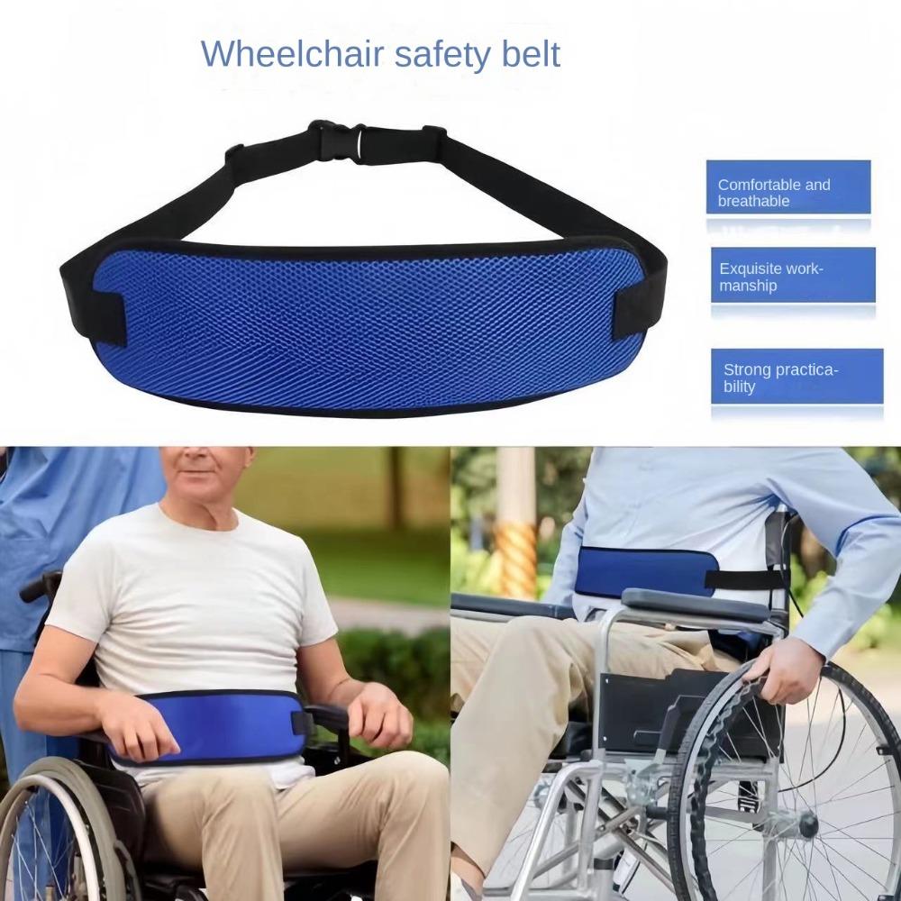 With Easy Release Buckle Wheelchair Seat Belt Adjustable Chair Waist Lap Strap for Patient Caring