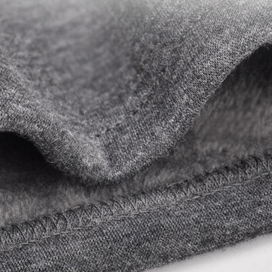 Комплект из 2 предметов: зимний мужской термобелье с круглым вырезом и длинным рукавом, теплый, плотный, высокоэластичный, облегающий, с открытой промежностью, мужской пижамный комплект со спортивными штанами