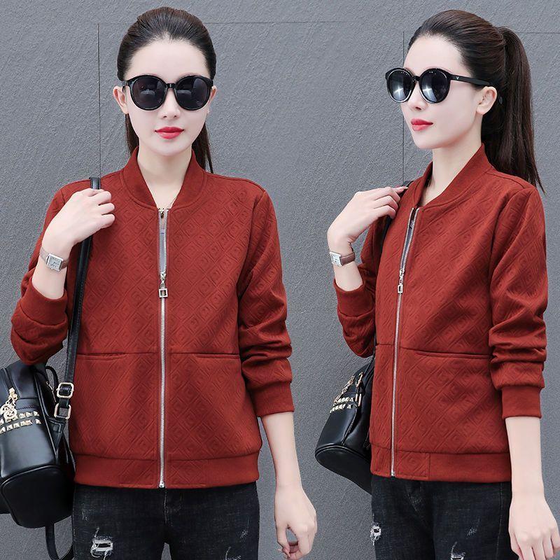 Модная и универсальная короткая куртка для женщин, повседневная бейсбольная куртка на весну и осень с шикарным видом