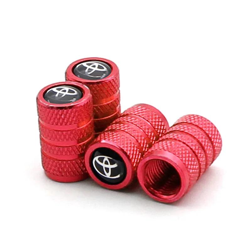LGPE6 New Car Valve Cap Decorative Dustproof Tire Valve Stem Caps For Toyota RAV4 Corolla Camry Frontier Supra C-HR Hilux Tacoma Prado