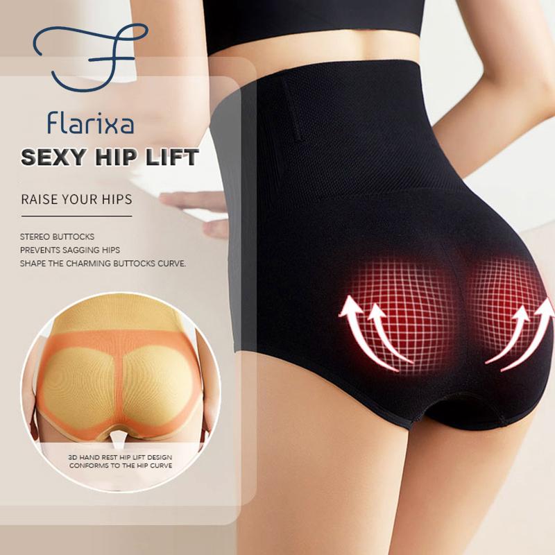 Flarixa 2 шт. Корректирующее белье с высокой талией Bodyshaper Бедро Бесшовные трусики с плоским животом Корректирующее белье Женские трусики Slim Fit