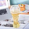 Creative Football Game Beer Glass Trophy-Shaped Glass Cups Summer Clear Beer Mug Paerty Gift for Men, Dad, Grandpa