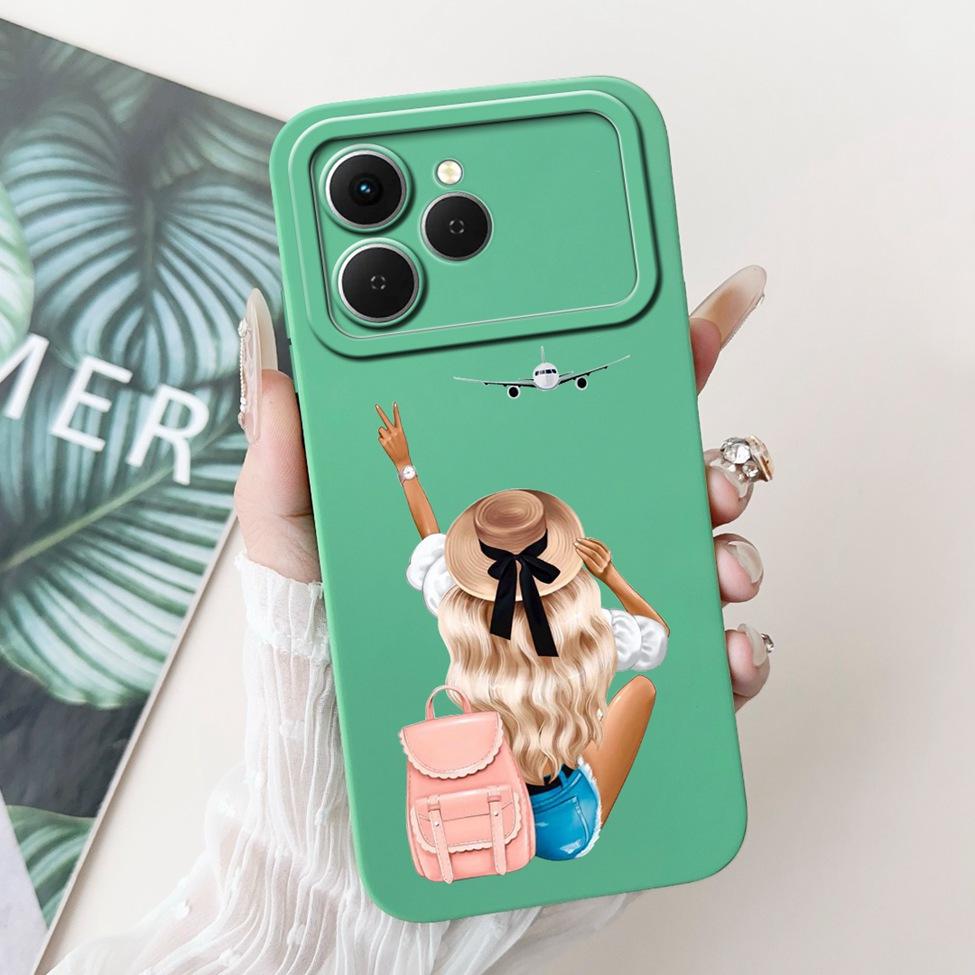 Чехол-крышка для Tecno Spark 40 Силиконовый Милый Мультяшный Модный Роскошный Забавный Крутой Расписной Чехол для Телефона Для Tecno Spark 40 Задняя Крышка