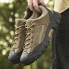 Non-Slip Man Outdoor Footwear Suede Leather Sneakers Leisure Walk Hiking Shoes Men's Lace Up Shoes Walking Casual Shoes