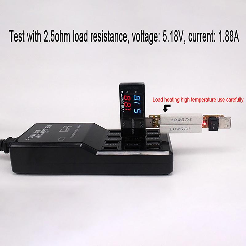 USB Вольтметр Амперметр Измеритель Напряжения Тока Мощности Двойной Цифровой Дисплей Вольт Ампер Метр Для Телефонов Android И iPhone