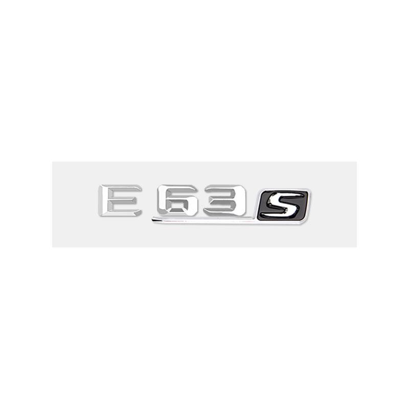 E63S logo badge car stickers for Mercedes Benz E63 refitted Eclass 6.3AMG fender side labelflag new old rear trunk displacement IY0
