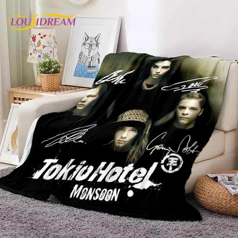 Rock Band Tokio Hotel Билл Каулитц Мягкое фланелевое одеяло для кровати, спальни, дивана, пикника, Плед для укрытия, активного отдыха на природе, подарок