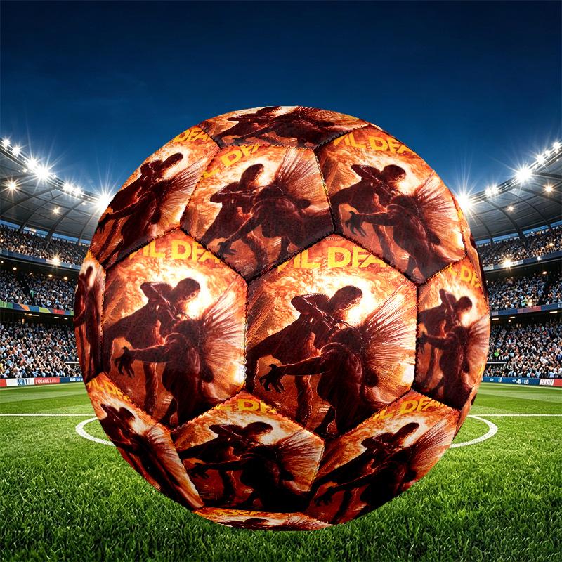 The Evil Dead Print Size 5 Soccer Ball, PU Wear Resistant Football for Match Training and Daily Practice, Birthday Gift for Soccer Fans