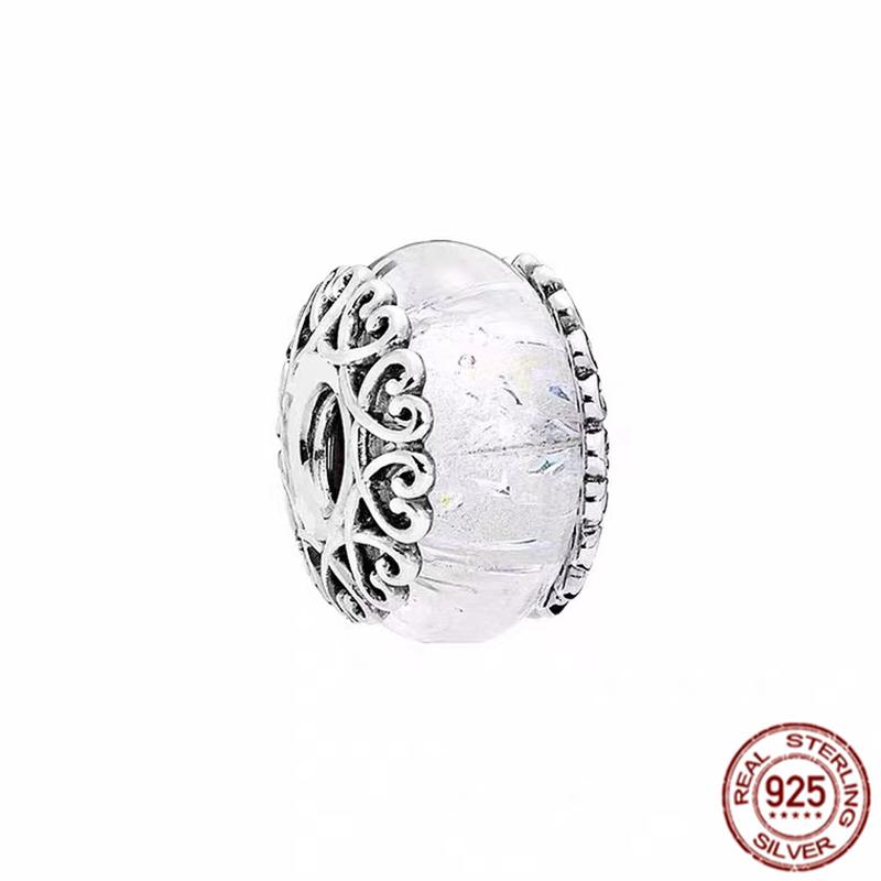 Новые подвески из муранского стекла, бусины из стерлингового серебра 925 пробы, подходят для милого модного браслета, ожерелье, ювелирные изделия своими руками, ювелирные изделия для женщин, подарок