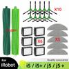 Подходит для iRobot Roomba Combo j5, j5+ Plus, i5, i5+ Plus Запасные части Ролик Боковая щетка Насадки для швабры Hepa-фильтр Мешок для пыли