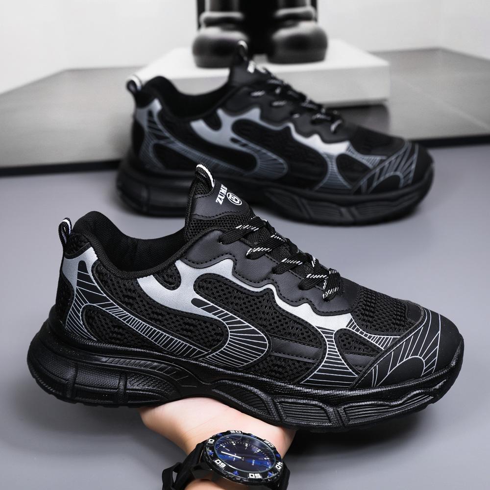 Новая спортивная обувь, дышащая легкая мужская обувь на платформе, модная уличная мужская обувь для бега на толстой подошве