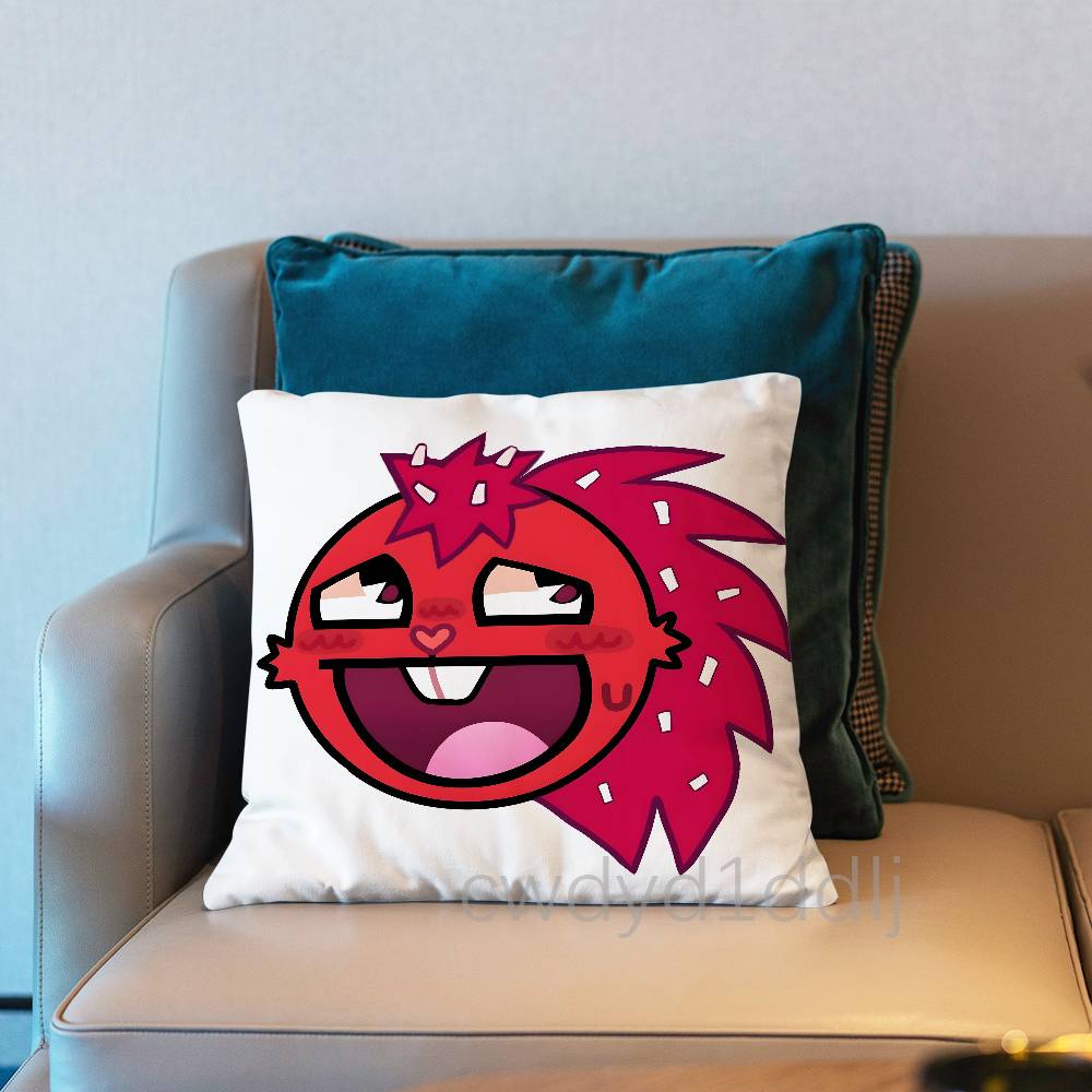 Пушистые наволочки HTF Happy Tree Friends Милые забавные наволочки для свадебной вечеринки домашнего декора Удобный чехол на подушку