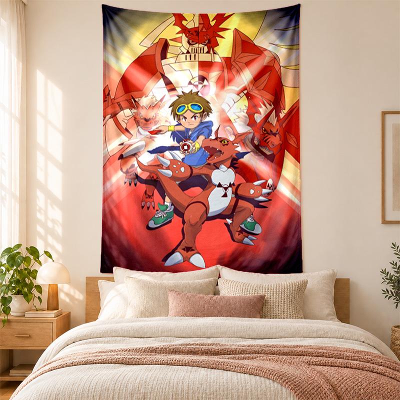 Digimon Tapestry highquality for decorating living room bedroom dorm walls ideal as bedroom wallart orholiday gift