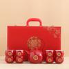Jin Shuangxi-Lifting Beam Pot Tea Set, Wedding Tea Cup, Red Mouth Modification, Wedding Supplies