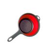 Collapsible Foldable with Handle Silicone Colander Dish Draining Basket Drainer Strainer