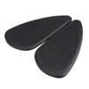 2Pcs Anti Slip Traction Pad Gas Fuel Tank Stickers Protector for Retro Motorcycle (Black)
