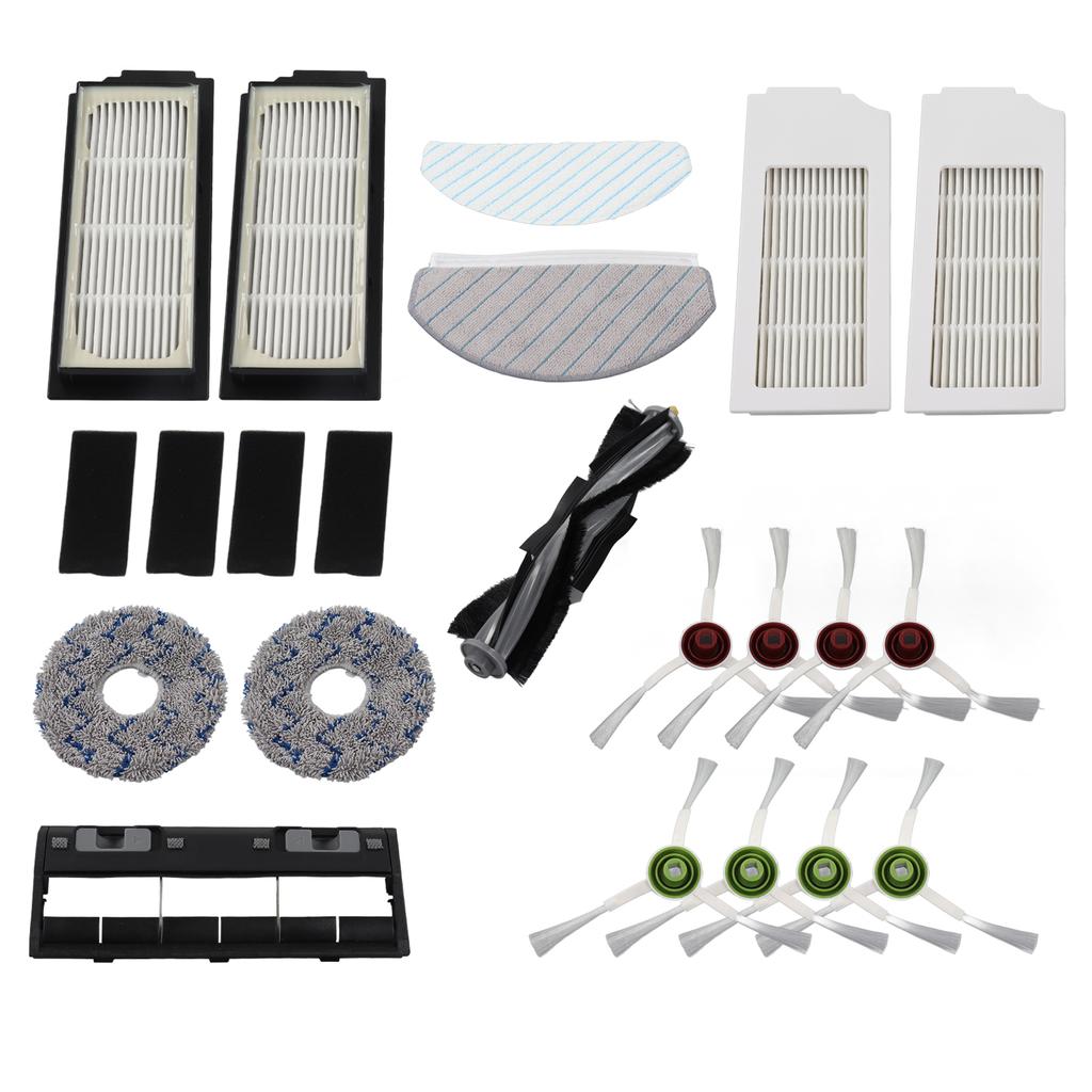 Robot Cleaner Accessory Kit Main Brush Side Brush Waved Mop Washable Mop Cloth Filter for T10