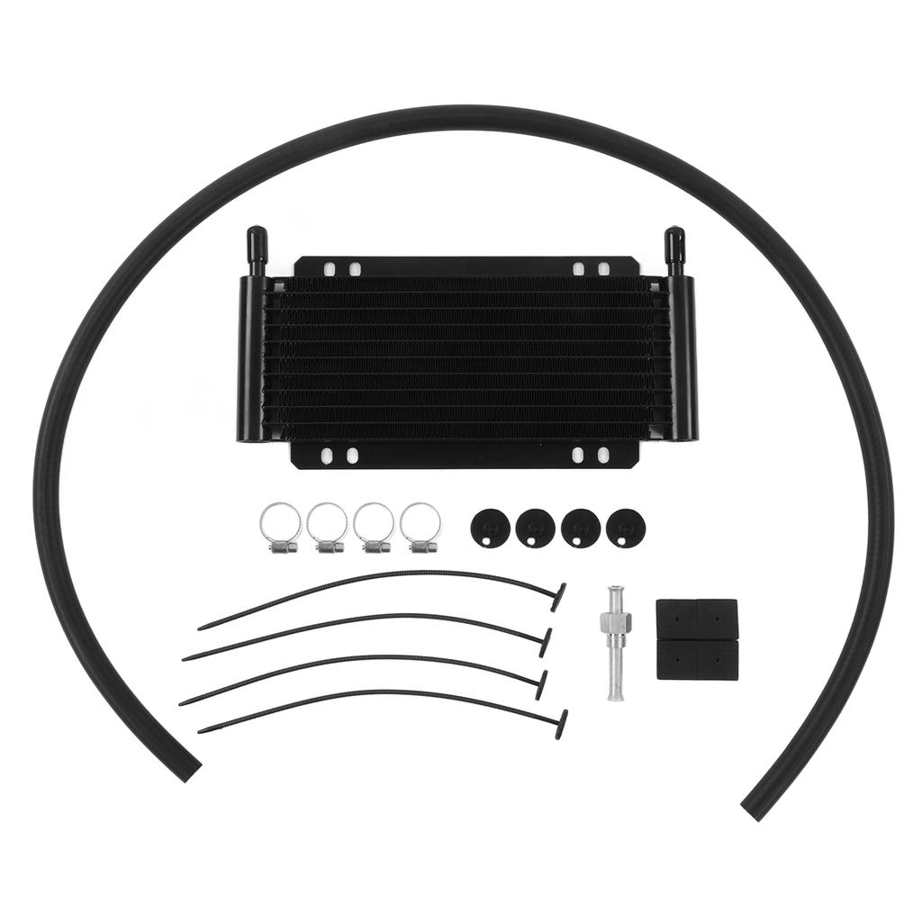 Черный алюминиевый масляный радиатор 11 рядов радиатор трансмиссии для пикапов фургонов туристических прицепов