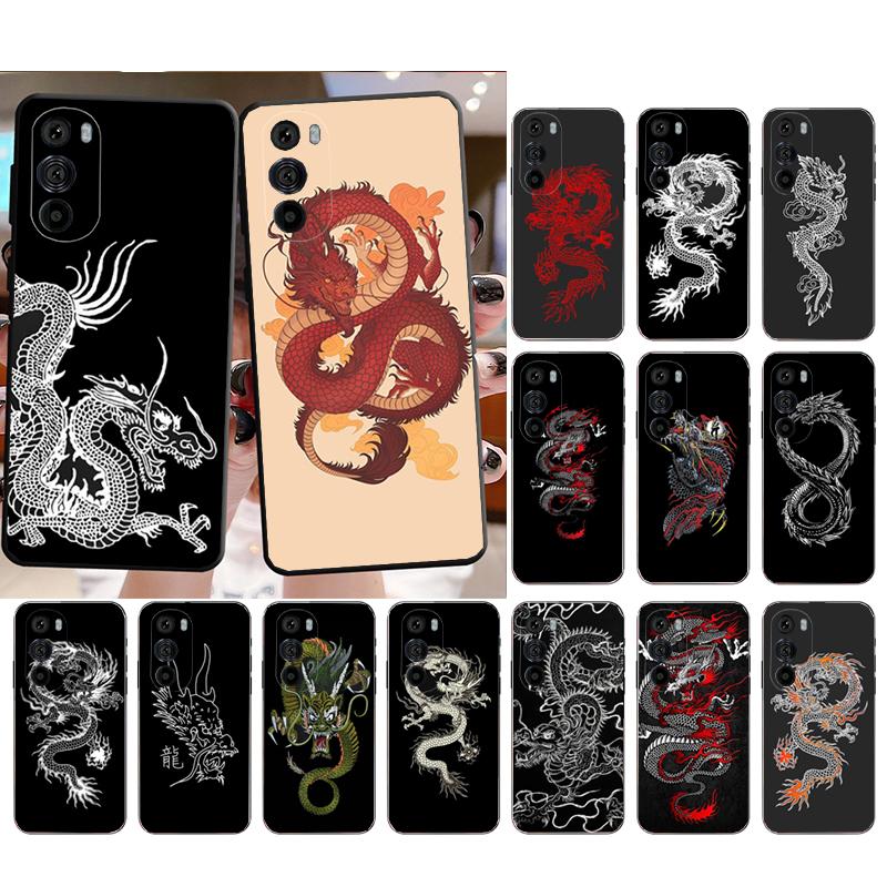 Чехол для телефона Motorola Edge 50 40 Pro 60 50 40 30 Ultra Neo Fusion Moto G85 G72 G53 G54 G84 G13 G32 Dragon