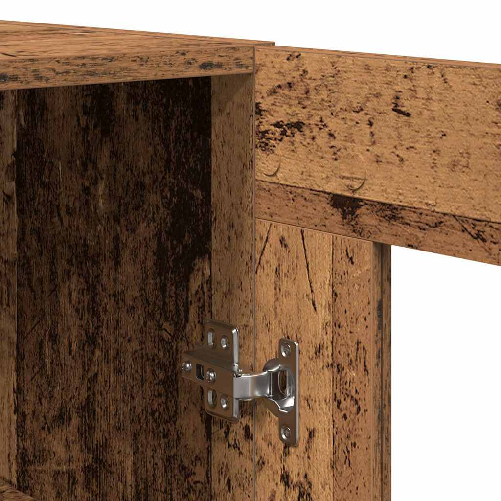 Highboard 2 pcs Reclaimed Wood 69.5 x 34 x 180 cm Particleboard