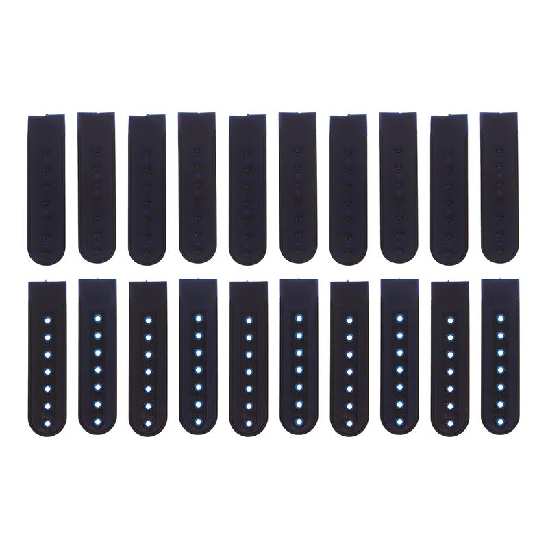 10 комплектов сменных ремешков для бейсболок с 7 отверстиями, цветная застежка для ремонта шляпы, удлинитель для пряжки, аксессуар для бейсболки