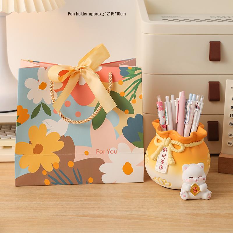 Goofy Cartoon Large Capacity Key & Pen Holder - Desktop Ornament & Gift for Graduation or Teacher's Day