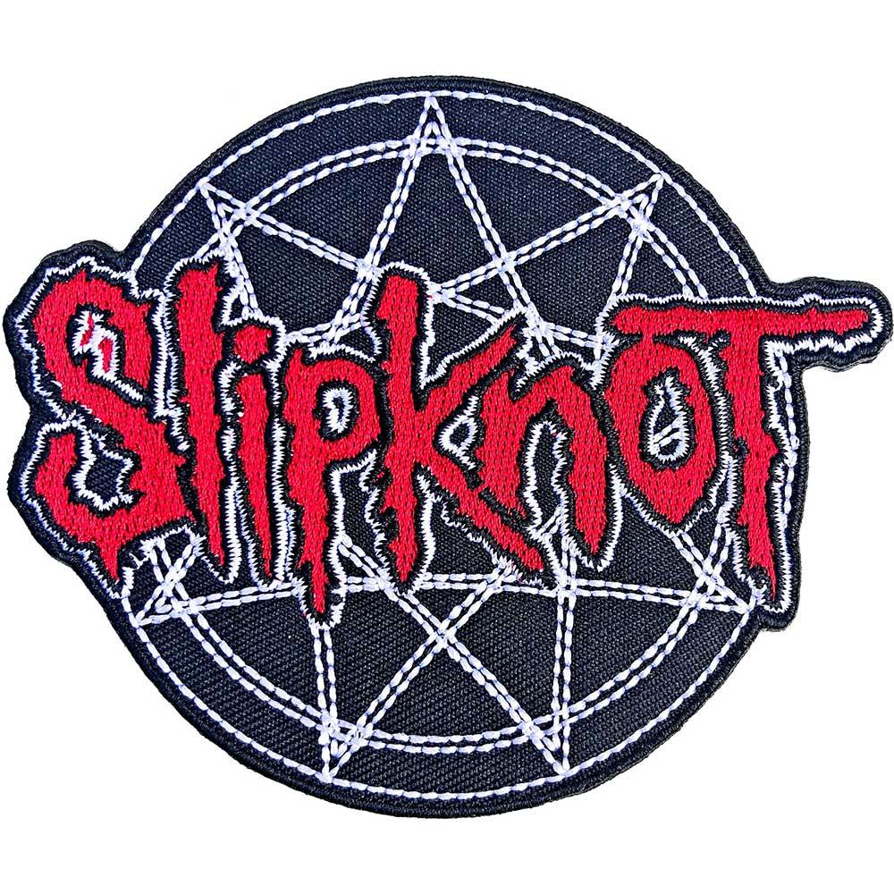 Slipknot Тканый утюг на нашивке с логотипом и нонограммой