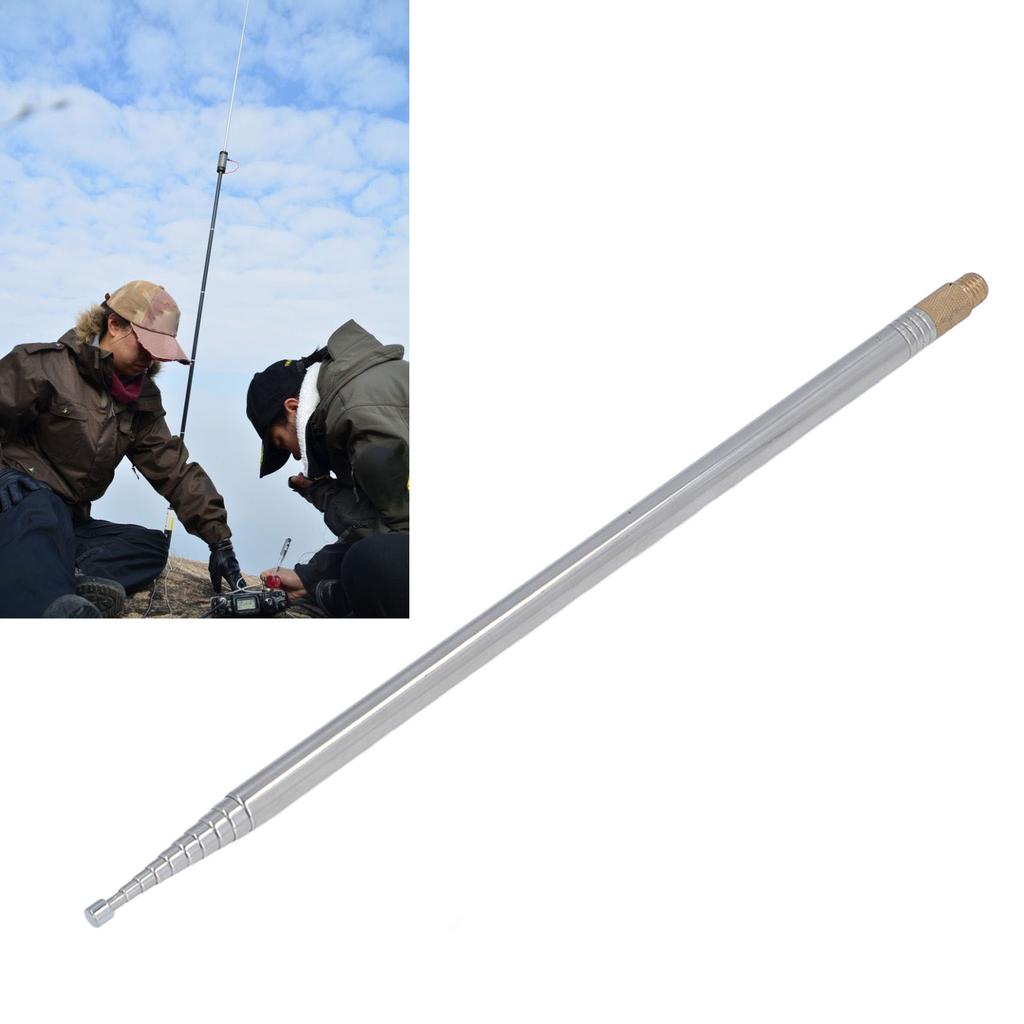 Коротковолновая антенна PAC 12, 7 МГц‑50 МГц, полный диапазон частот, 10 секций, телескопическая антенна, максимальная длина 2,5 м