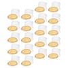 50 Pcs Cake Box Containers with Lids Packing Holder Slice Disposable Carrier Golden Boxes Clear Child