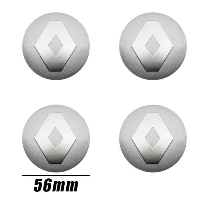 2026 Hot For Renault Hub Caps 4Pcs 56mm Car Wheel Center Hub Cap Stickers Accessories For Renault Megane 2 3 4 Twingo Clio Talis