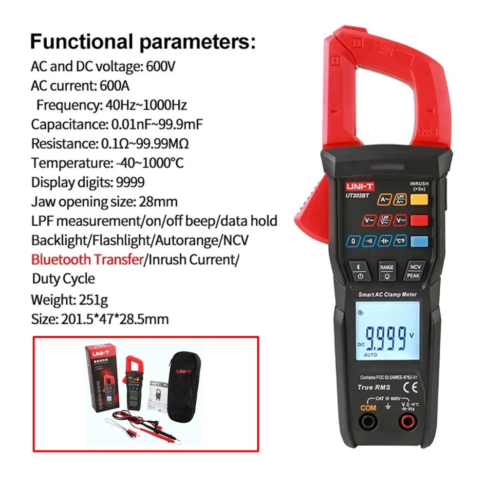 UNI T Токовые клещи UT201+ UT202+ UT202A+ UT203+ UT204+ UT210D UT210E UT211B UT202S UT202BT UT205E UT206B UT207B UT208B UT216C