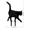Black Acrylic Cat Stake Waterproof Simulation Black Cat Statue Cat Garden Stake  Courtyard