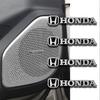 AQW1 2/4pcs New Car Audio Decorate 3D Aluminum Badge Emblem Sticker For Honda Civic Fit Jazz Accord CRV HRV City Odyssey Passport