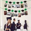 Black Gold Graduation Photo Banner Celebrate Picture Banner Graduation Hanging Decor  Classmates