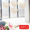 20 Pieces Mother's Day Hanging Ornaments Wood Tags, Decorative DIY Crafts, Heart