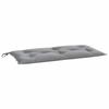 VidaXL Coussin de Banc de Jardin, Revêtement de Banc avec Jeux de Cordes, Coussin d'Extérieur Imperméable, Gris 100x50x7 cm 361565