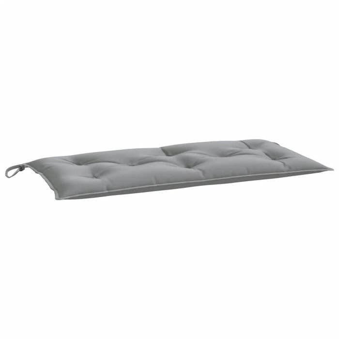 VidaXL Coussin de Banc de Jardin, Revêtement de Banc avec Jeux de Cordes, Coussin d'Extérieur Imperméable, Gris 100x50x7 cm 361565