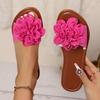 Fashion Women Slippers Fashion Floral Daily Sandals Women Bottom Open Toe Wedge Slippers Summer Outdoor Shoes Plus Size Slides Women