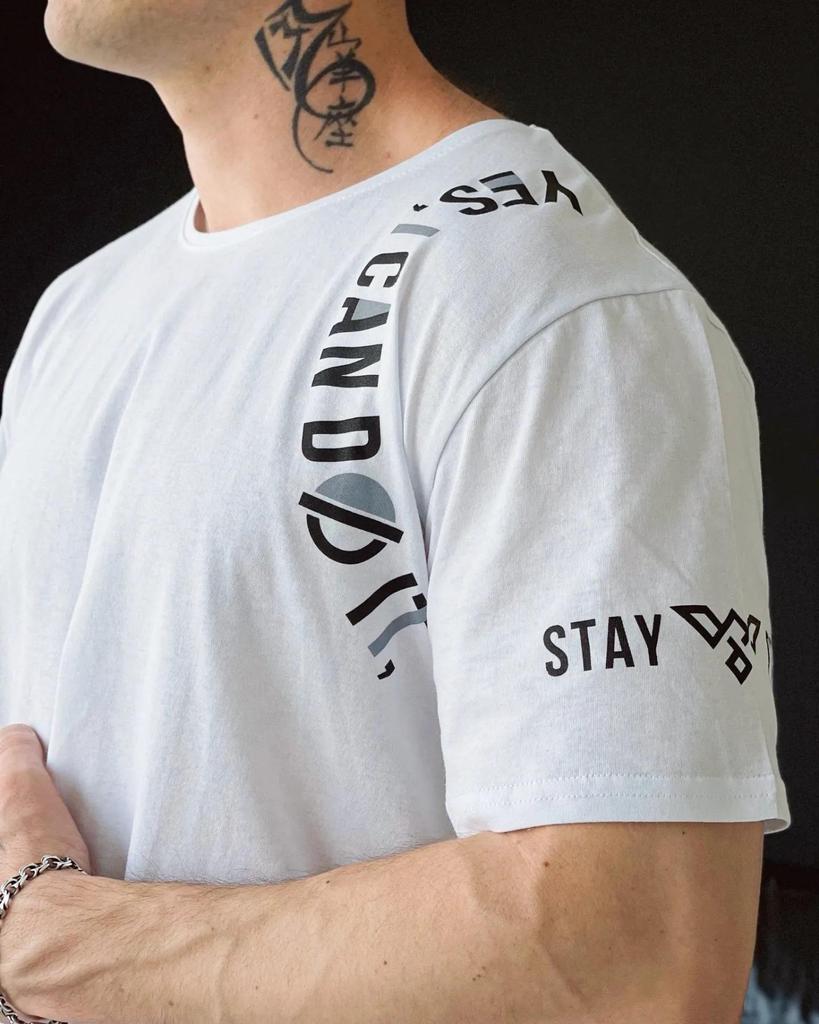 Футболка (Мужской), Мужская хлопковая футболка – Универсальный стиль для повседневной носки, лето, 8012-001-33-3 HC