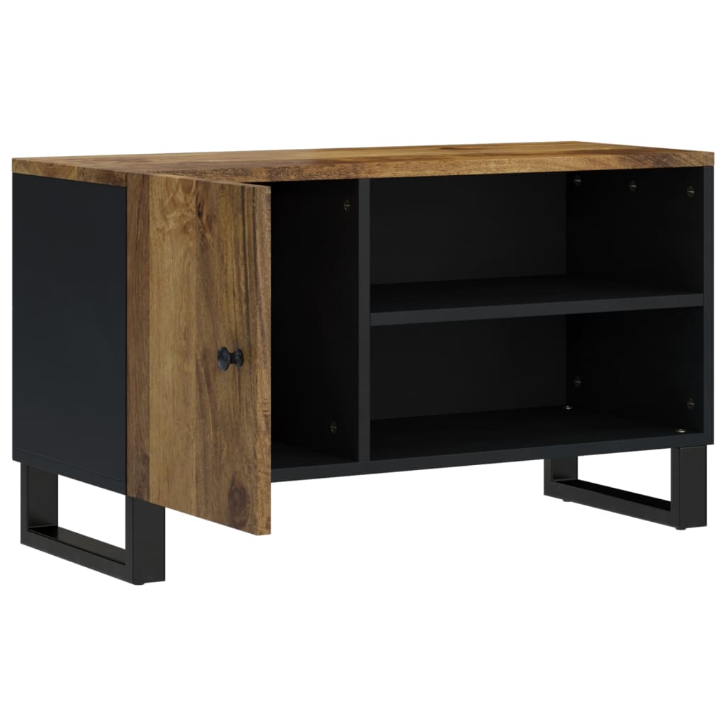 Vidaxl Szafka Rtv, 80X33X46 Cm, Mango I Materiał Drewnopochodny