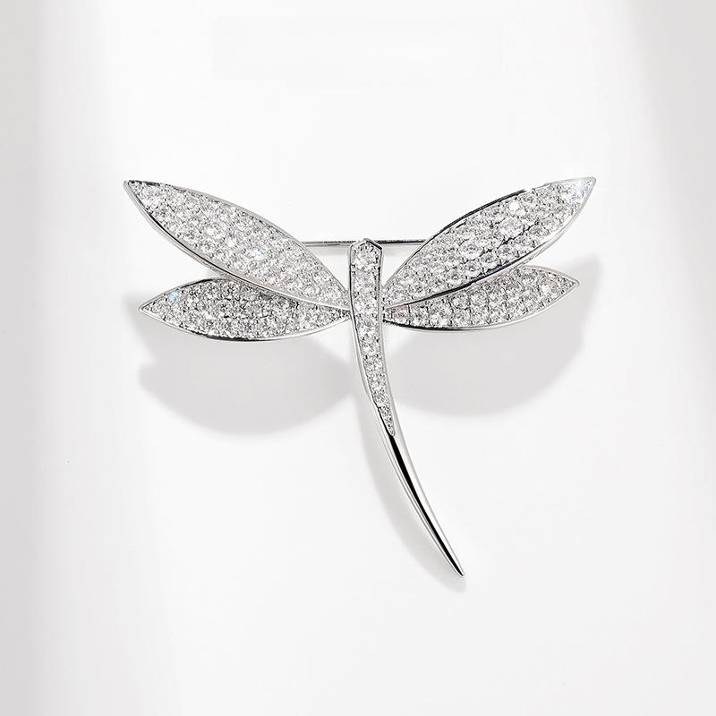 Высококачественная циркониевая брошь в виде стрекозы от наложницы Силян — элегантный аксессуар для костюма