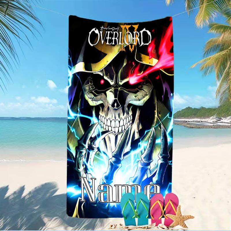 Customizable personalized beach towels Overlord themed designs.Suitable for the beach, yoga, sports;ideal as beach accessories
