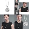 Модное вращающееся ожерелье со смайликом, уникальная хип-хоп подвеска для мужчин и женщин