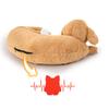 Sleeping Puppy Heartbeat Simulation Plush Dog Toy Detachable Cover Anxiety‑Relief Calming Companion Toy For Puppies Medium Large Dogs
