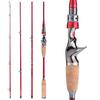 Кастинговая/спиннинговая удочка 2,1 м из углеродного волокна, 4 секции M Power Bass, форель, лосось, удочка