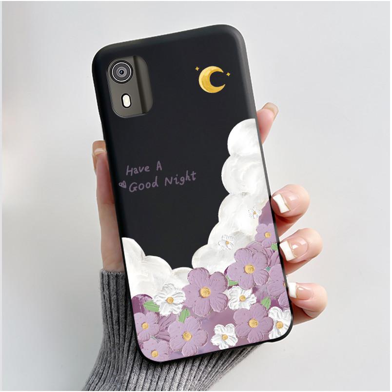 Милый чехол для Nokia C02 (ТА-1522) / C2 2-е издание Чехол Печатный Корпус Защитная Крышка Мягкий Силикон Мультяшный Чехол для Телефона