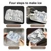 Ice Cube Grid 3D Pet Dog Shape Food-grade Silicone Ice Mold Dishwasher Safe Slow Melting Cocktail Ice Mold