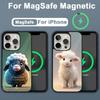 Милый чехол для телефона с овечкой и козлом для iPhone 16,15,14,13,12,11,Plus,Pro,Max,Mini Магнитная беспроводная зарядка Magsafe