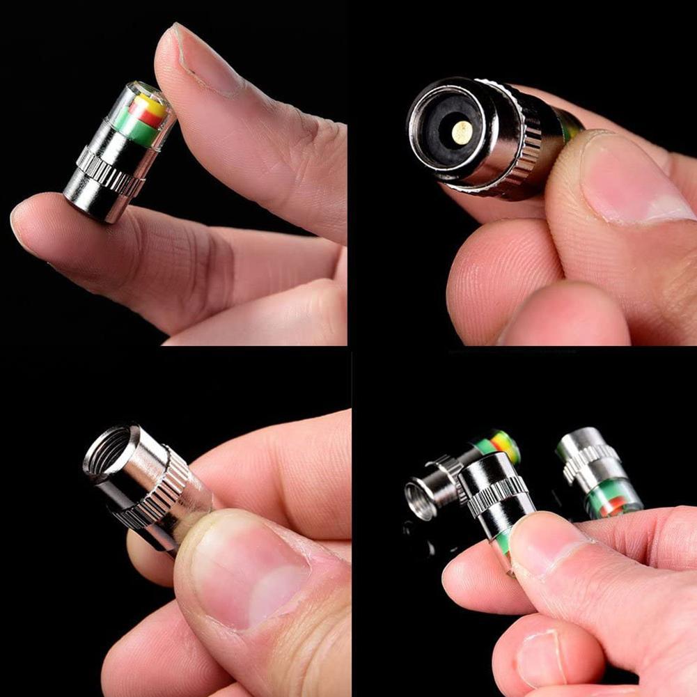 4 шт. Колпачок датчика системы контроля давления в шинах автомобиля Автомобильный беспроводной колпачок давления в шинах Ниппель клапана Монитор Внешний колпачок шины