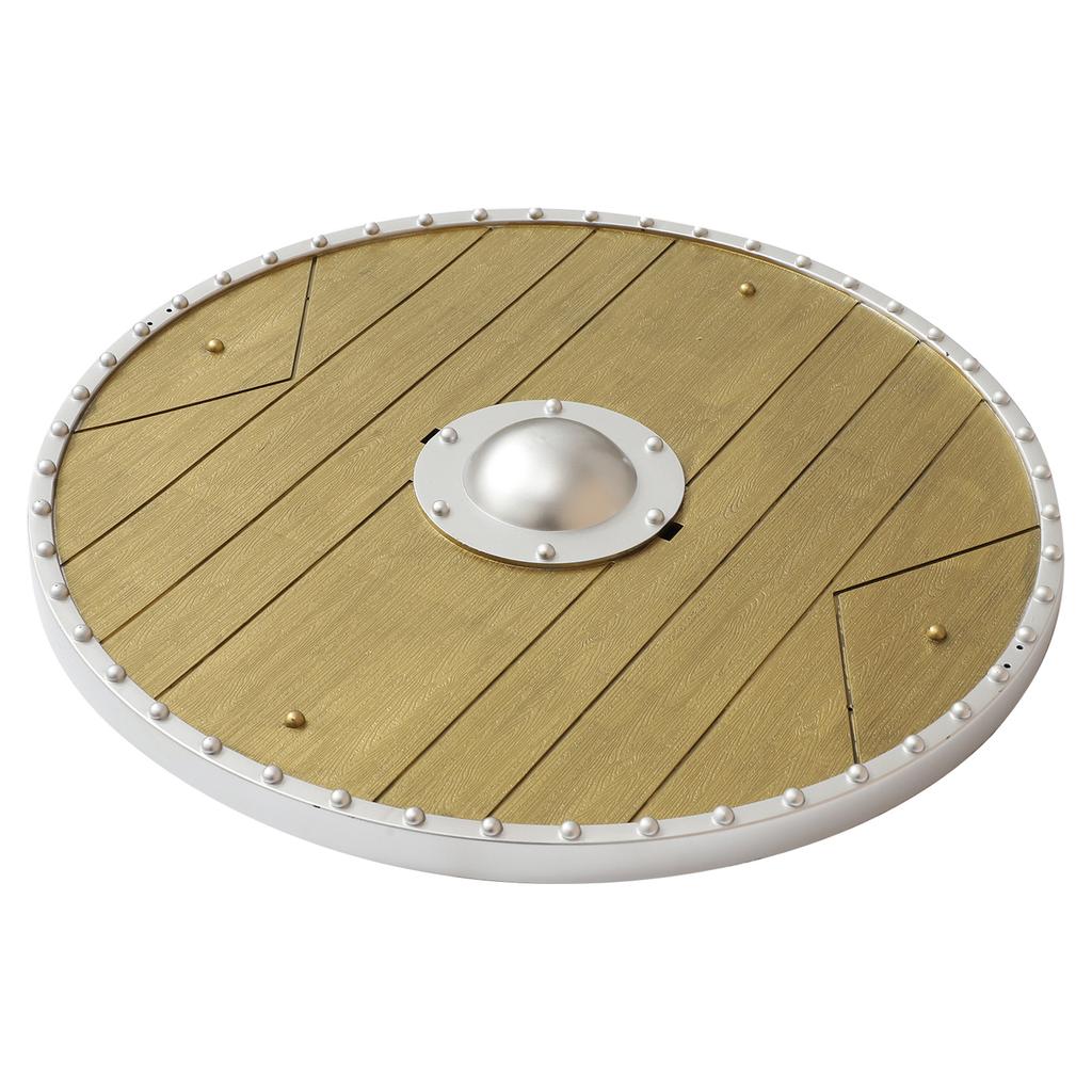 1Pc Medieval Retro Vintage Roman Hero Warrior Ancient Prop Viking Shield for Halloween Stage Performance Cosplay Role Play and Photography